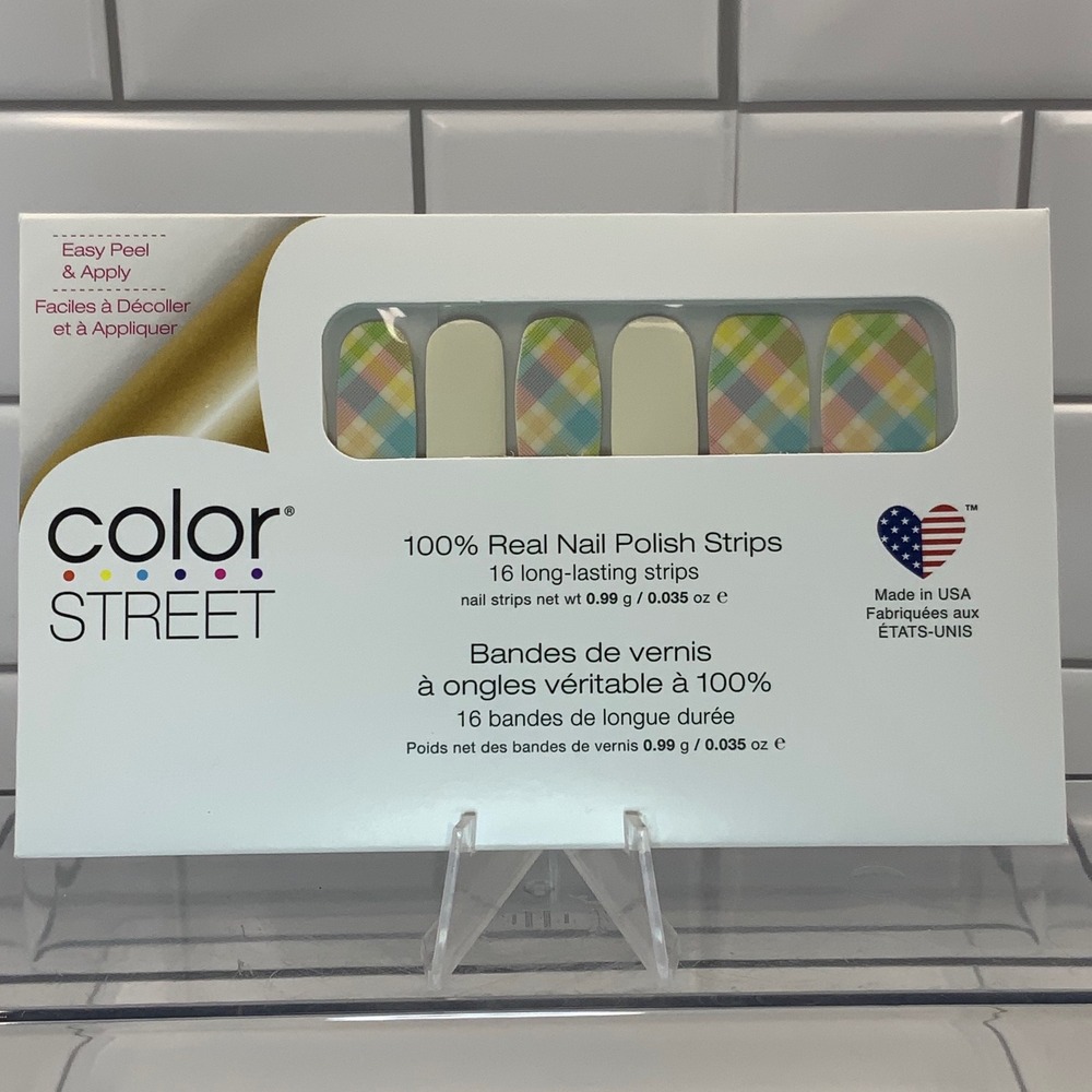 Color Street Spring Picnic FDF277-E00221 Nail Polish Strips Multicolor 16 Count